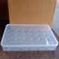 Plastic Egg 24 Grid Storage Container Holder Refrigerator Egg Tray Holds 24 (1 Pc)