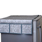 Decorative refrigerator top cover with assorted designs.
