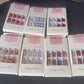 Glitter 3D Floral Press-On Artificial Nail Tips with Nail Glue fake nails (1 Set)