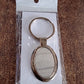 Elegant Oval Shape Metal Keychain for Personal Use