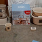 Plastic Bathroom Accessories Set (Mix Color / 6 Pc)