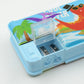 4252 Multipurpose Compass Box Plastic Double Deck Pencil Case With 2 Compartments Supplies Utility Box Storage Organizer Pencil Box For School Cartoon Printed Pencil Case For Kids Birthday Gift For Girls  Boys (1 Pc Mix Design)