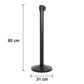 Heavy Duty Retractable Belt Crowd Control Pole with Sturdy Base – 1 Pc