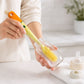 4 In 1 Silicone Bottle Cleaning Brush With Nipple Brush Long Handle (1 Pc)