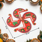 Acrylic Swastik Shubh Labh Wall Hanging  (1 Pc)