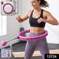 Smart Fitness Hula Hoop With Weighted Ball Detachable Waist Exerciser (1 Pc)