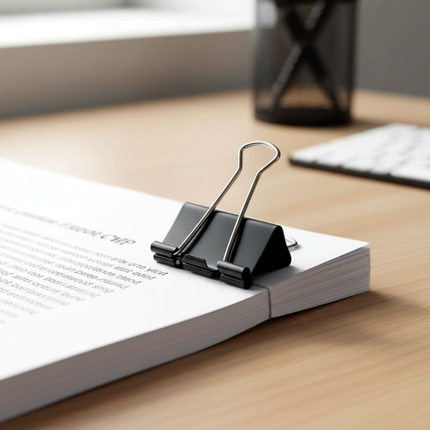 Heavy-duty Black Binder Clips Set (19 Mm 40 Pc)