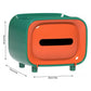 Plastic Desktop Tissue Storage Box With Top Organizer For Home And Office (1 Pc)