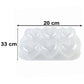 Heart Shape Dessert Bowl Set 6 Pc With Tray And Lids Serving Bowls (6 Pc Set)