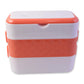 Electric Heated Lunch Box With Stainless Steel Inner Containers (1 Set)
