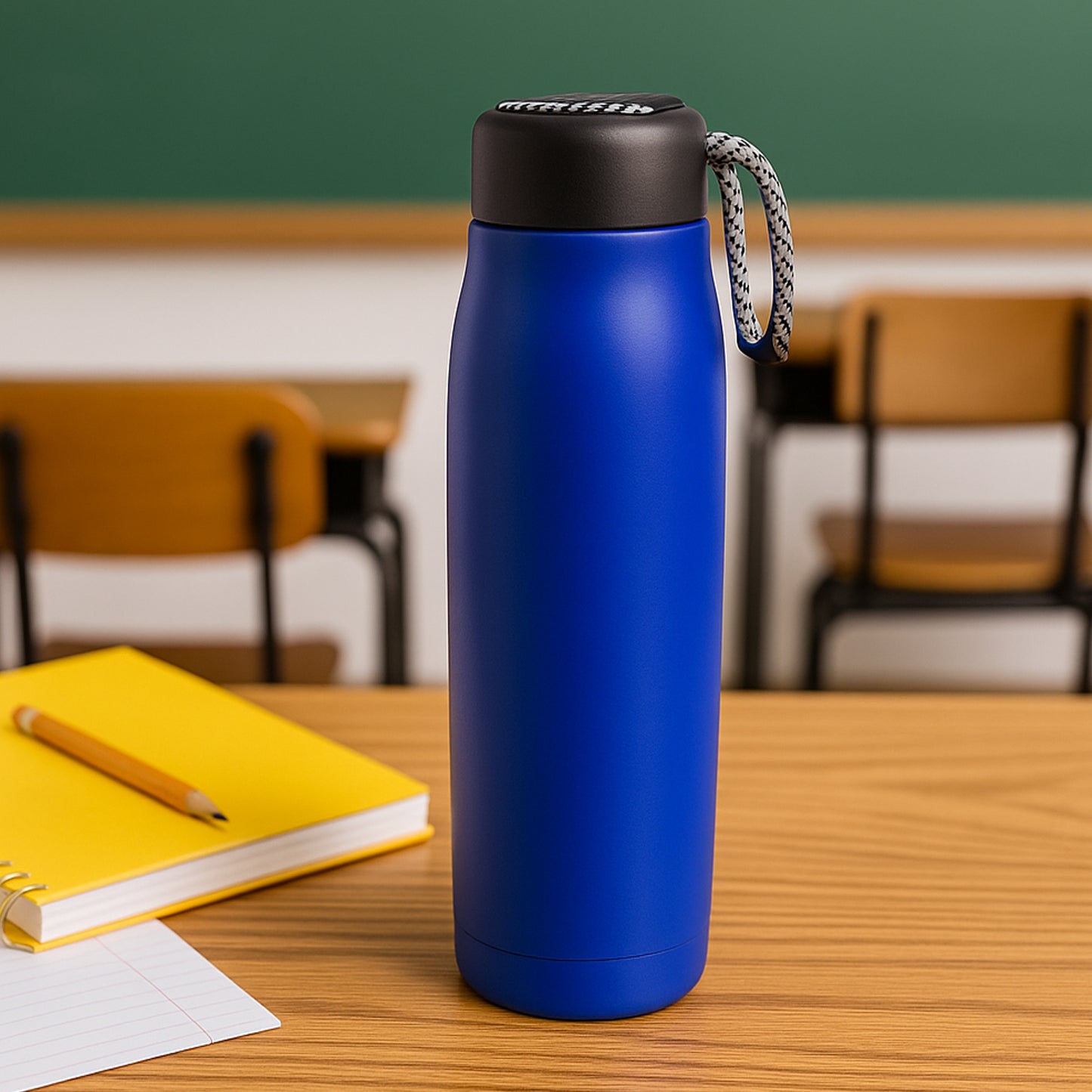 500ml Leak-proof Stainless Steel Double Wall Vacuum Insulated Water Bottle (1 Pc)