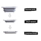 0098b (Brown Box) Foldable Chopping Board Dish Rack Washing Bowl  Draining Basket 3in1 Multi-function