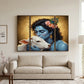 Krishna N Cow 3 Panel Mdf Wall Frame Wall Art Painting 16.5x12in (1 Pc)