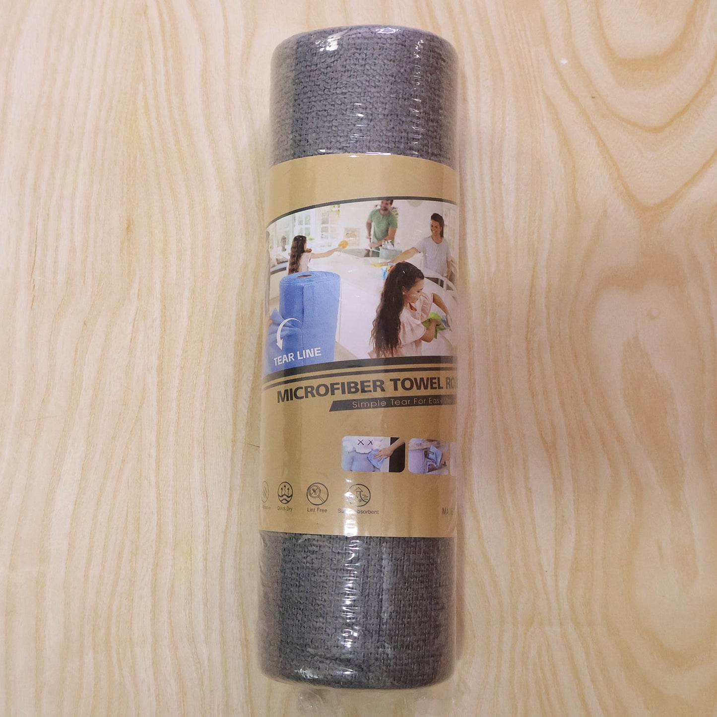 Disposable Cleaning Cloth Roll Reusable Microfiber Kitchen Towel Tear-off (1 Roll)