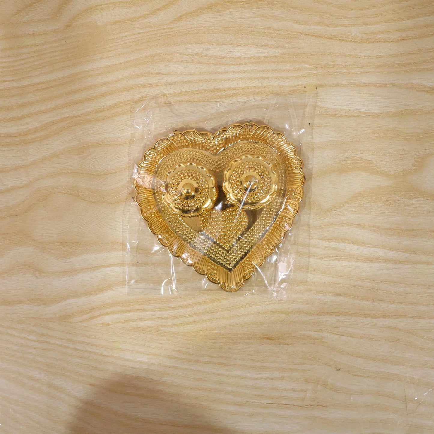 Heart Shaped Kankavati Kumkum Holder For Puja And Tilak Rituals (1 Pc)