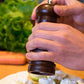 Wooden Pepper Mill 8 Inch Tall - Best Pepper Grinder (1 Pc)