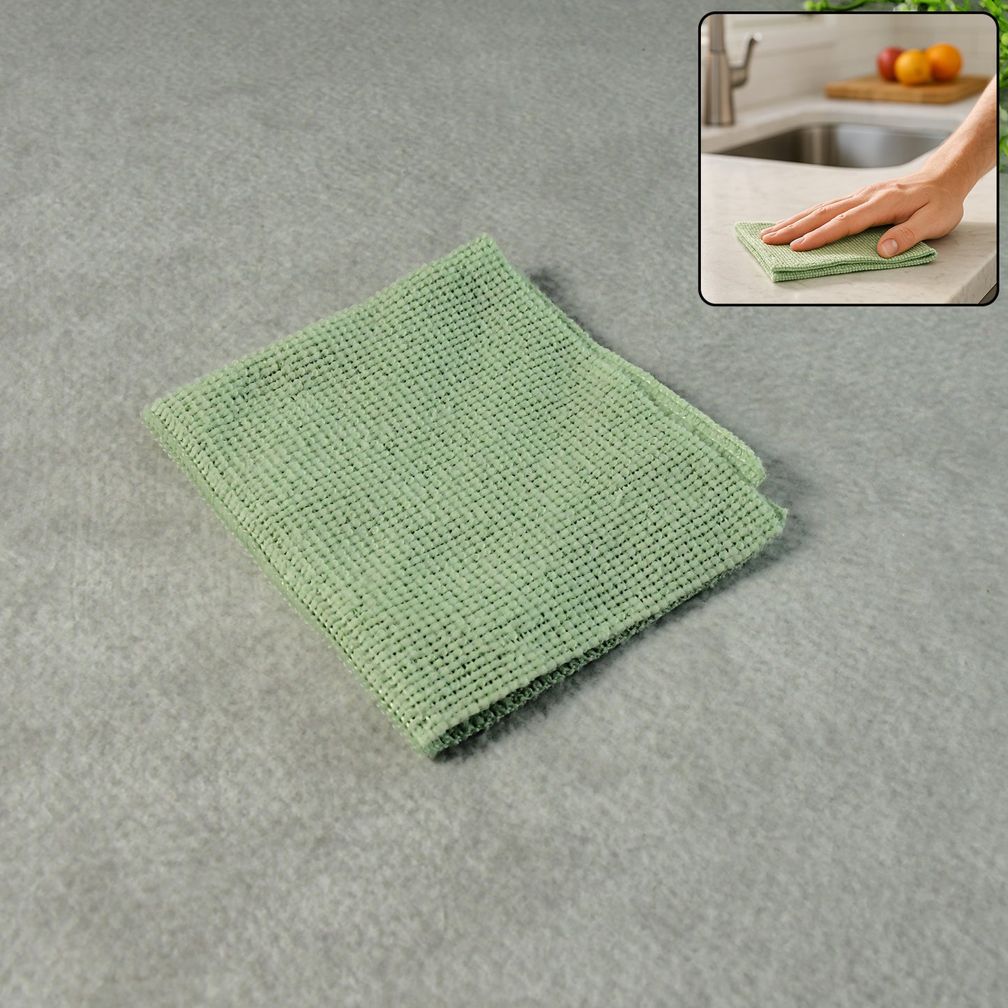 Multipurpose Microfiber Cleaning Cloth - (20x20cm  1 Pc)