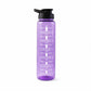 Plastic Motivational Water Bottle With Time Marker And Flip Lid (1000 Ml)