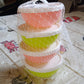 Multipurpose Small Round Plastic Bowl / Katori With Lid,  Chutney Bowl (4 Pcs Set)