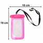 Pink waterproof case top view