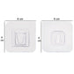 1746 Adhesive Plastic Wall Hooks Heavy Duty Hooks ( 1 Pair )
