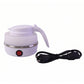 Collapsible Travel Electric Kettle 600ml Foldable Silicone Water Boiler (1 Pc)