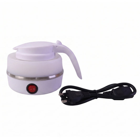 Collapsible Travel Electric Kettle 600ml Foldable Silicone Water Boiler (1 Pc)
