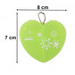 4 Compartment Heart Shape Plastic Pill Organizer Box With Keychain (1 Pc)