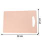 Plastic Chopping Board With Handle (30x20 Cm)