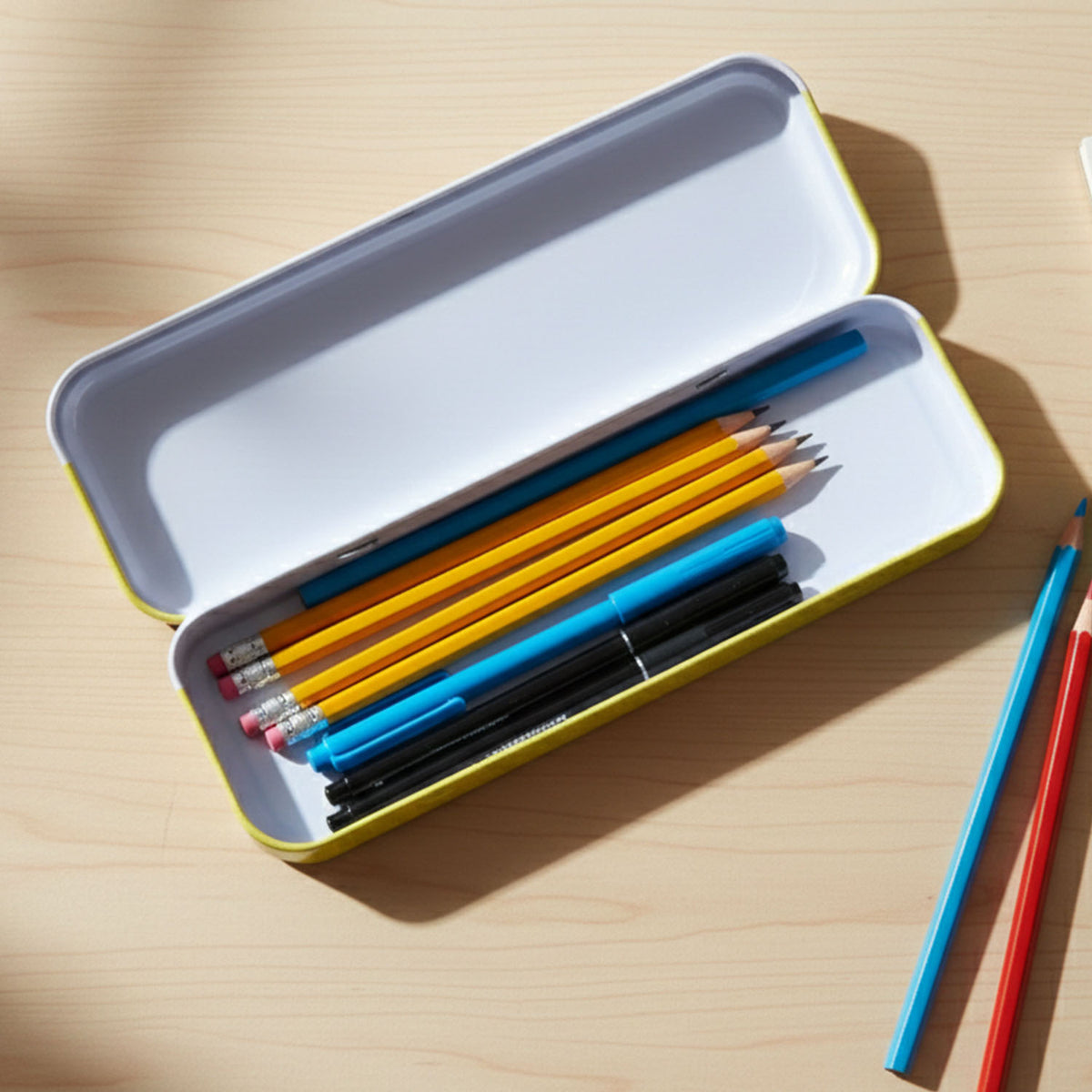 Premium Cartoon Printed Pencil Box Stationery Set (1 Pc)