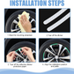 Reflective Car Wheel Stickers  Multicolored 20 Pcs For Night Safety  Velvet Wheels
