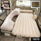 Portable Car Air Mattress Bed Set With Pump  Pillows Inflatable (Beige)