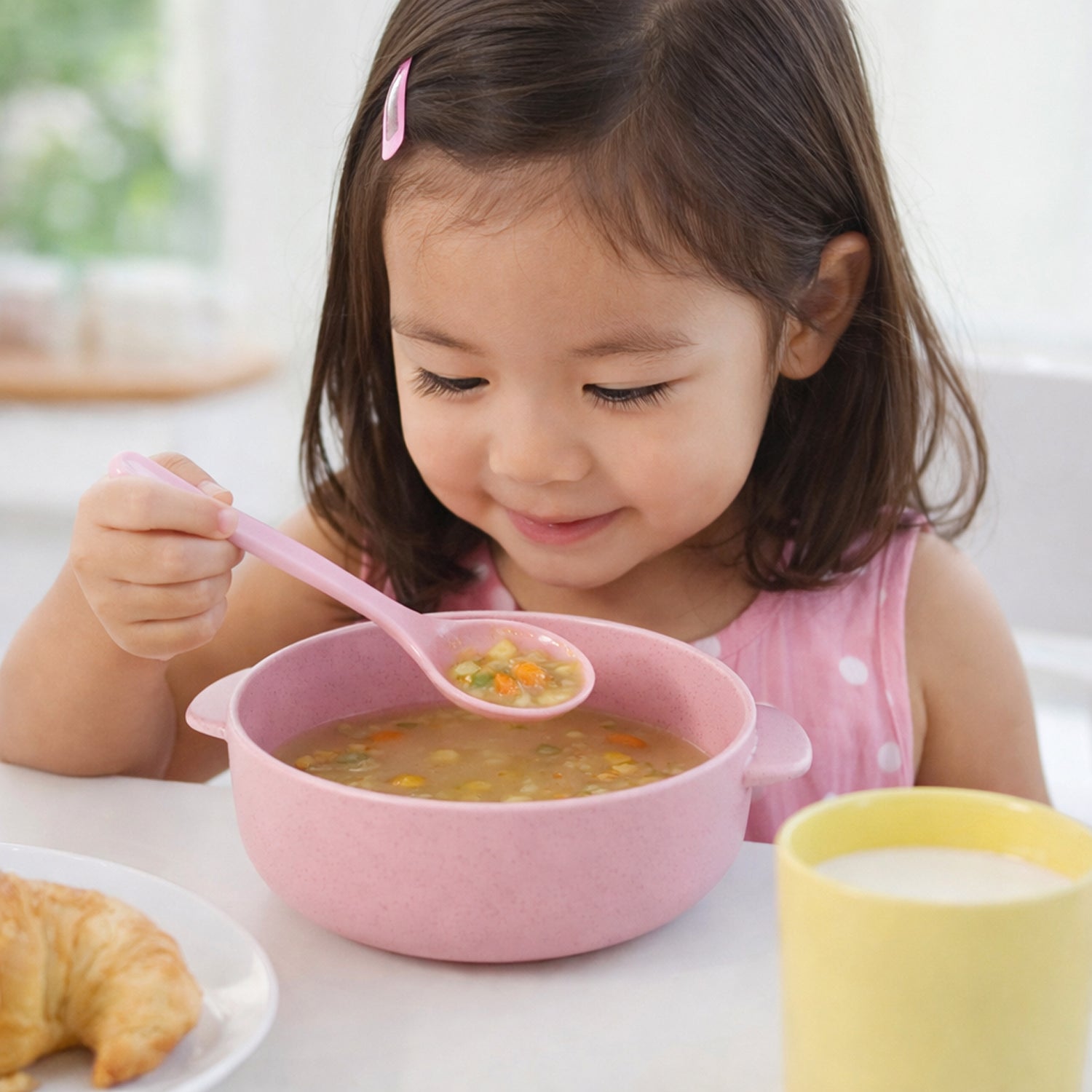 Premium Kids Feeding Bowl With Spoon (1 Set 240ml)