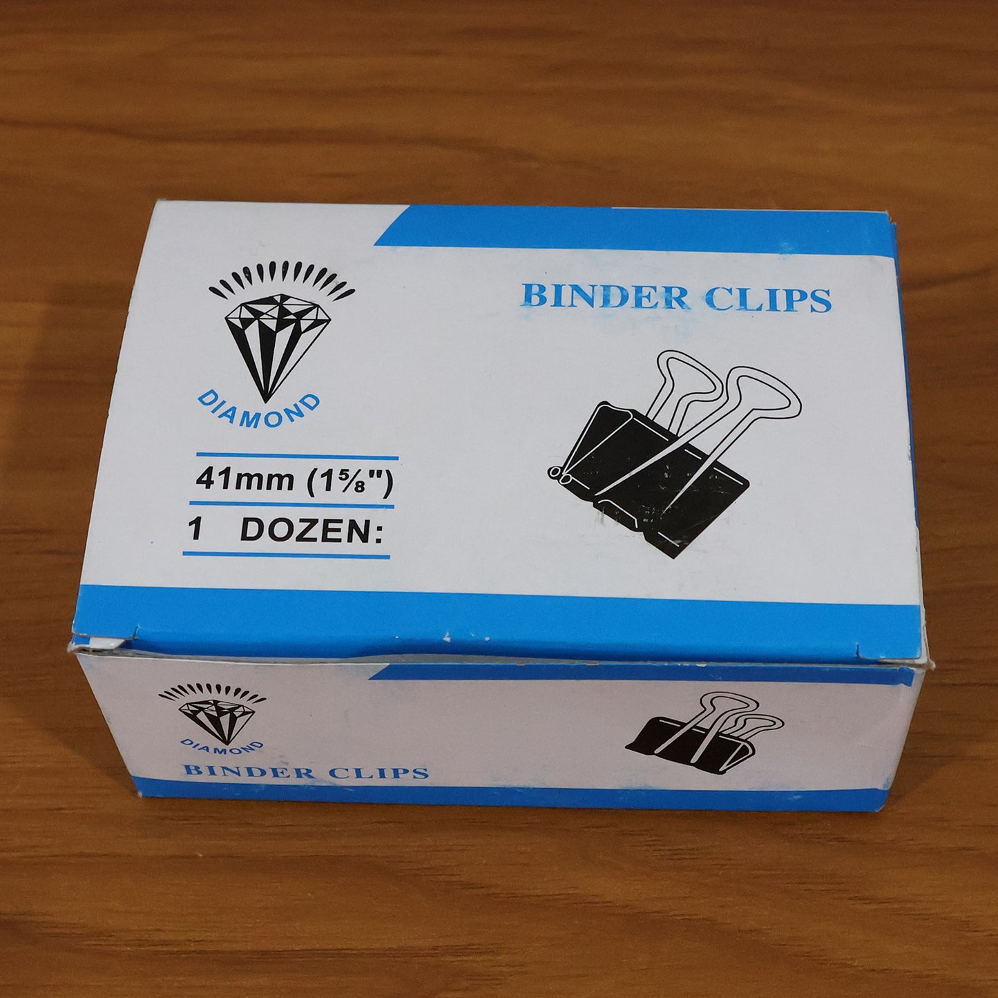 Medium Size Heavy-duty Black Binder Clips Set (32 Mm 12 Pc)