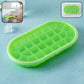 Premium Oval Silicone Ice Cube Tray With Lid (1 Pc)