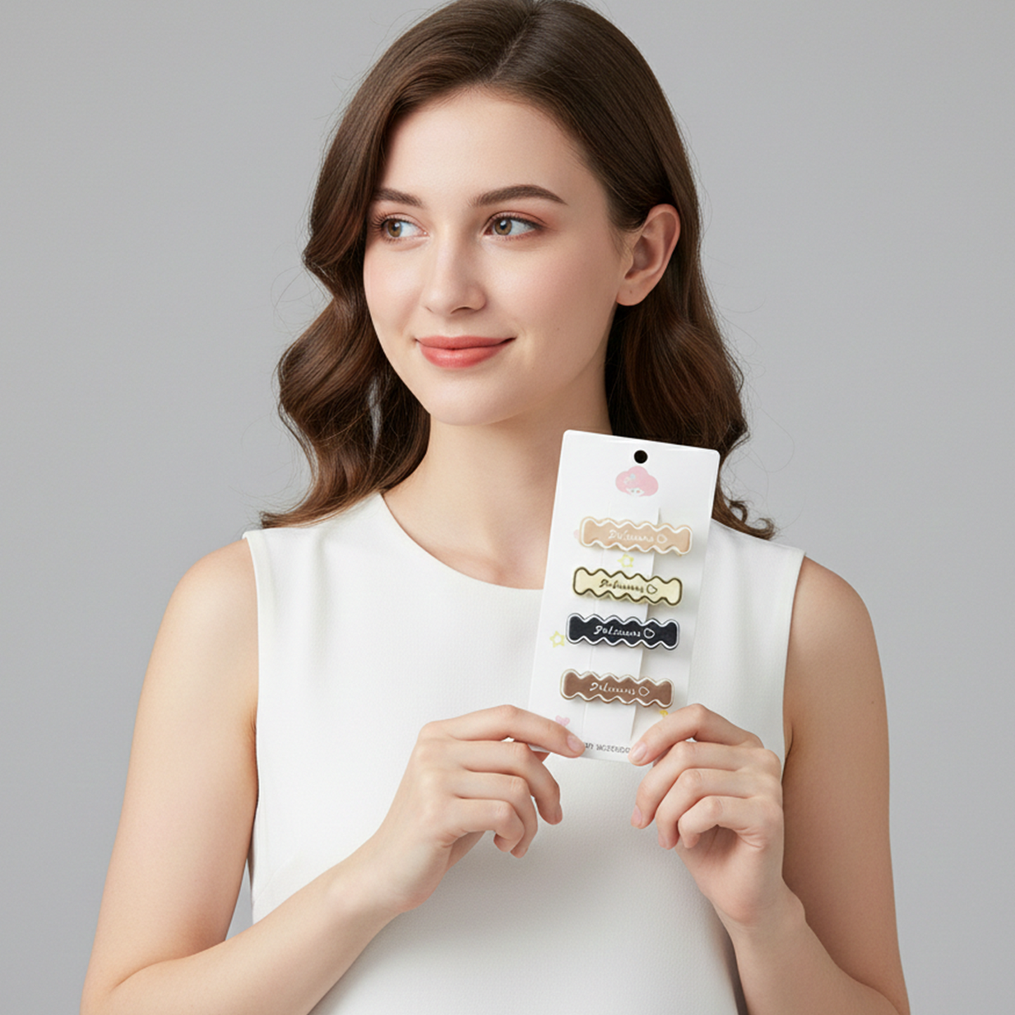 Elegant Design Hair Clips (4 Pc)