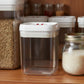 Durable airtight container for pantry staples