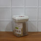 Space-saving transparent food storage container