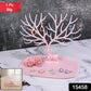 Large pink deer antler jewellery stand side view India