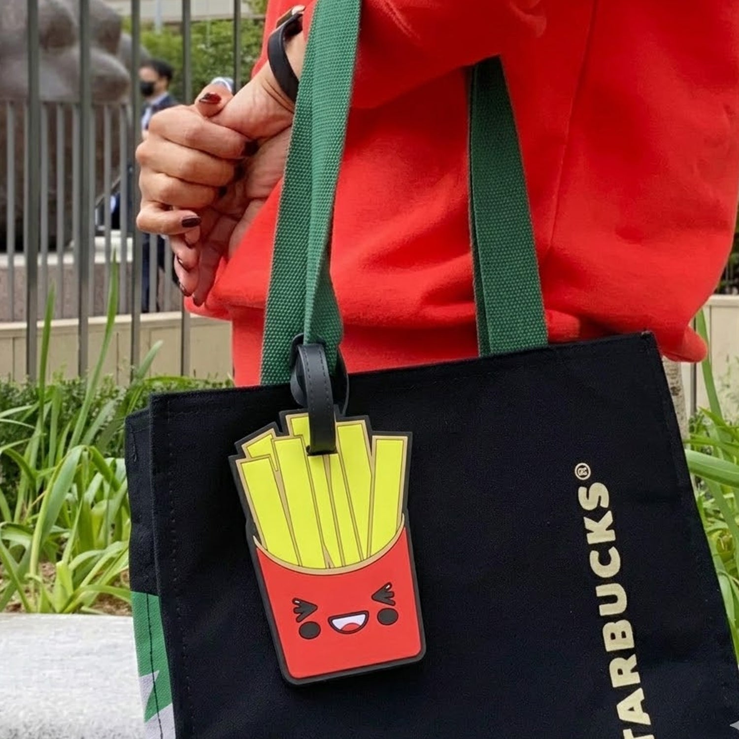 Cute French Fries Design Travel Identification Luggage Bag Tag