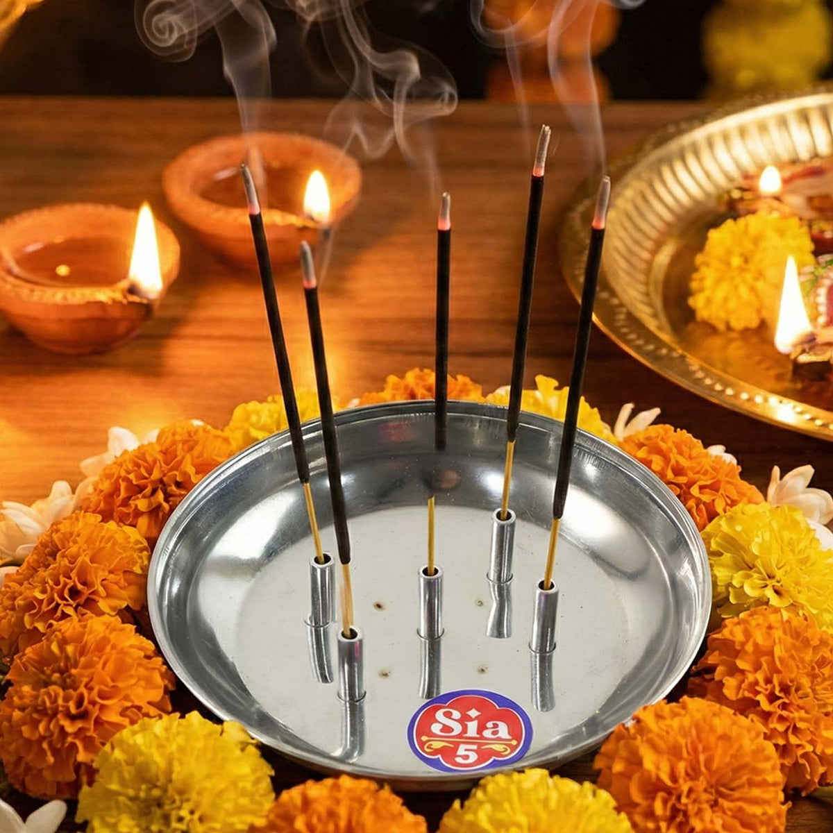 Stainless Steel Agarbatti Stand Sia-5 (1 Pc)