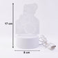 3D Teddy Bear LED Night Lamp – Soft LED Desk Light with Heart Design (1 Pc)