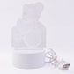 3D Teddy Bear LED Night Lamp – Soft LED Desk Light with Heart Design (1 Pc)