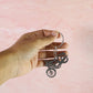 Motorcycle Silhouette Metal Keychain - (1 Pc)