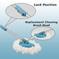 ergonomic handle spin mop bucket for wet cleaning