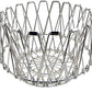 3040 Multipurpose Fruit Basket Stainless Steel Wire Bowl Foldable Basket For Vegetable  Fruits  Dining