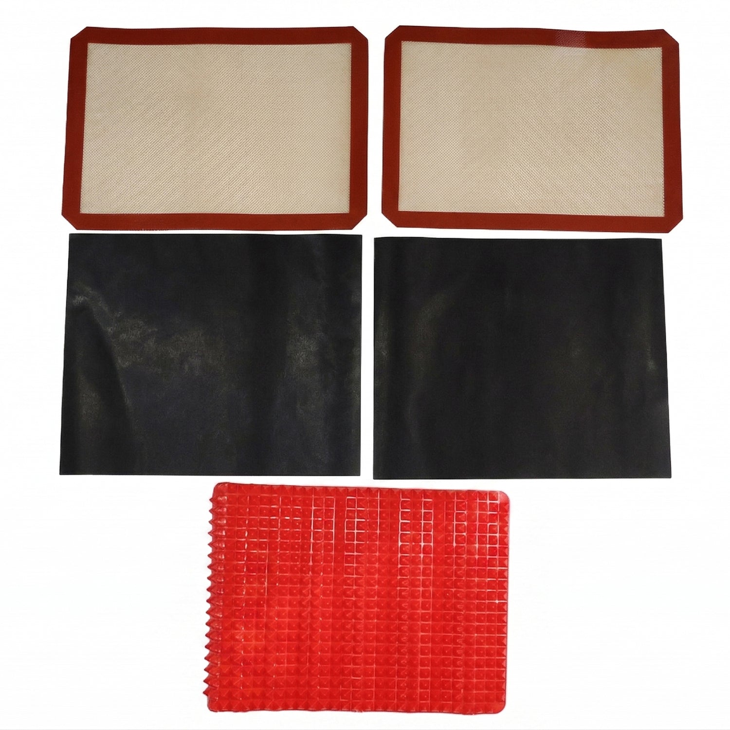 Multipurpose Non-stick Silicone Baking Mat Set (5 Pc)