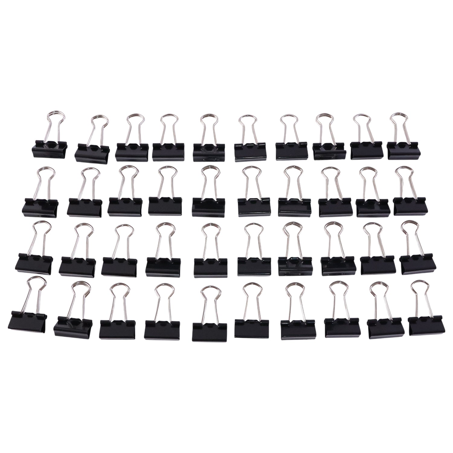 Heavy-duty Black Binder Clips Set (19 Mm 40 Pc)