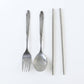 Portable Stainless Steel Cutlery Set Fork Spoon Chopsticks Pouch (4 Pc Set)