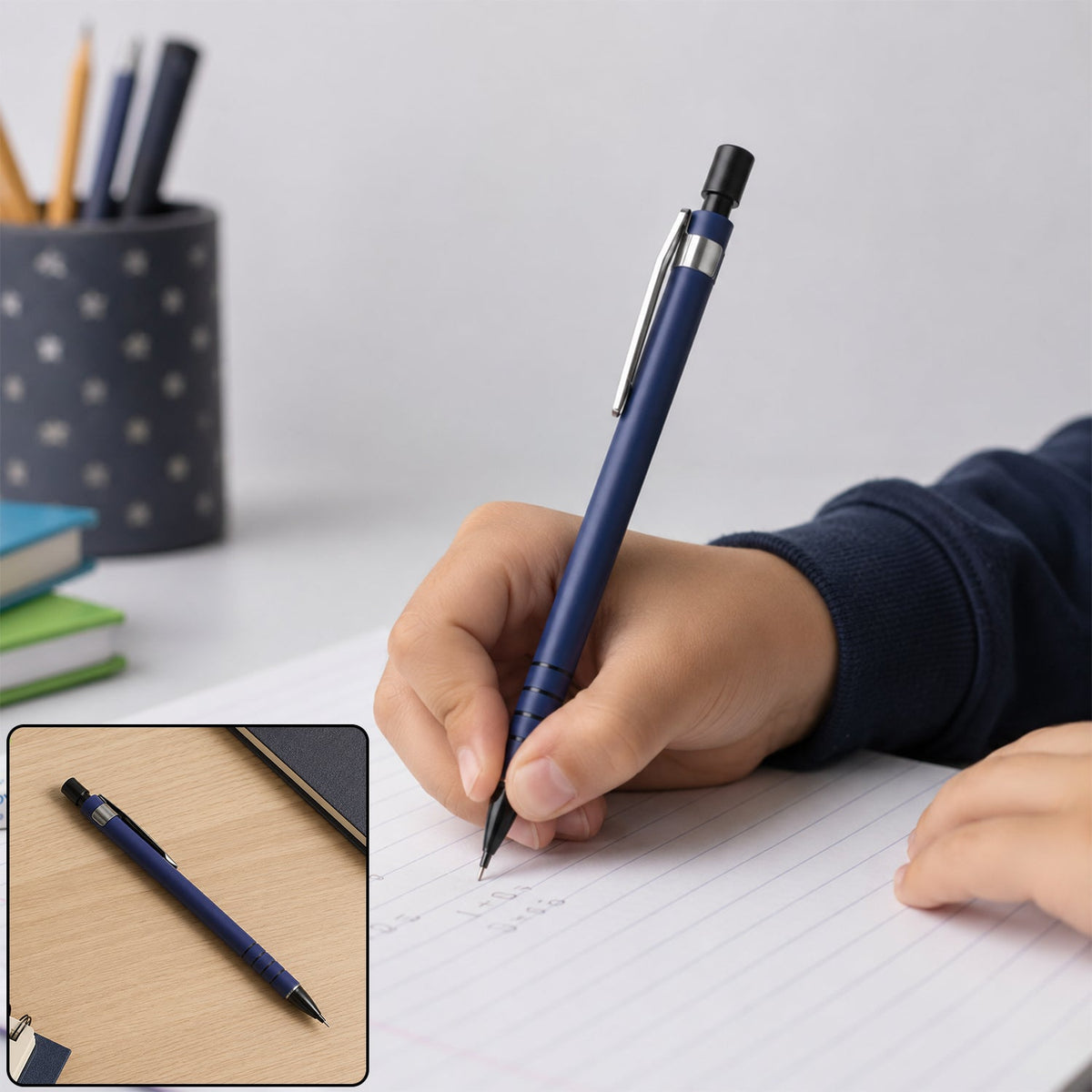 Premium Plastic Mechanical Pencil With Comfort Grip For School And Office (1 Pc)